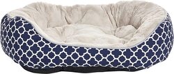 Les Filous Oval Basket Pet Bed, Large, Blue