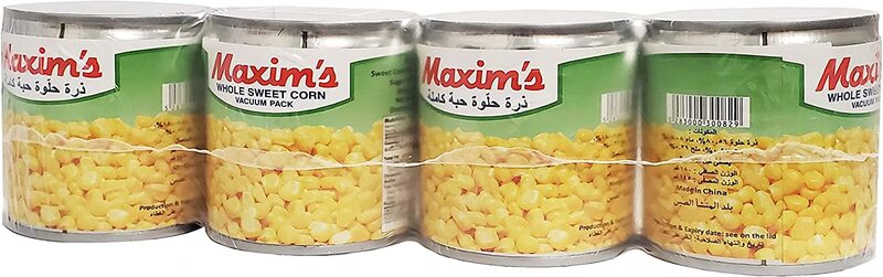 Maxim's Sweet Corn, 4 x 180g