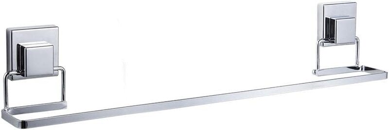 Home Pro Smartloc Single Towel Bar, 60cm, Silver