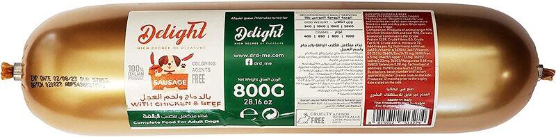 

Delight Sausage with Chicken & Beef for Dogs, 800g