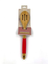 Home Pro Bamboo Slotted Cooking Spoon, Assorted Colour