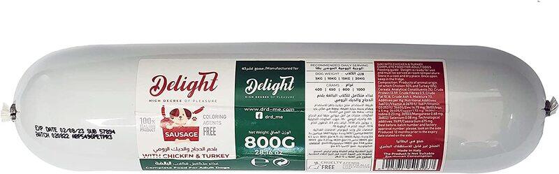 

Delight Sausage with Chicken & Turkey for Dogs, 800g