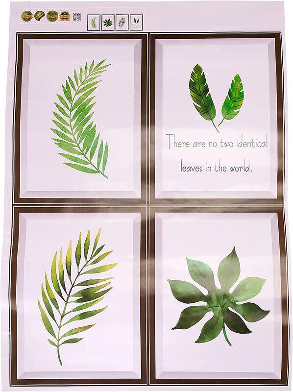 

Home Pro Leaves Frame Wall Sticker, Multicolour