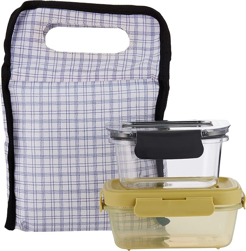 Home Pro School Lunch Bag with Food Container, Multicolour