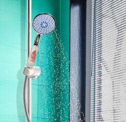 Home Pro Breeze Shower Head with Rose Fragrance Bath Filter, 2995, Multicolour