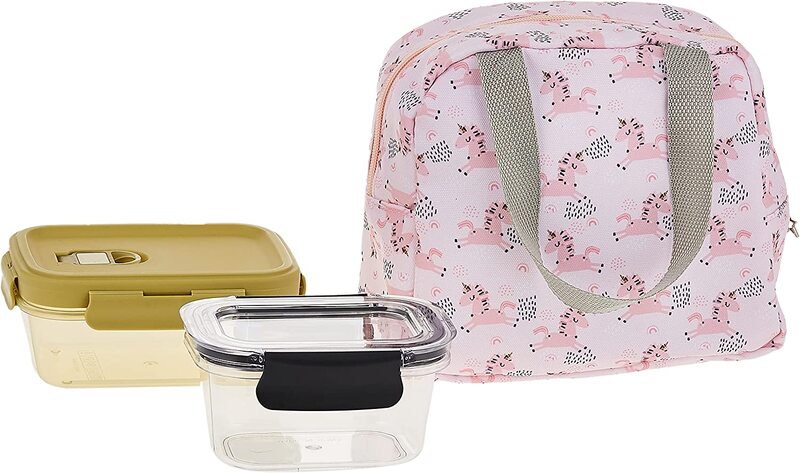 Home Pro Lunch Bag with Food Container, Flower