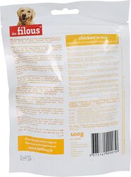 Les Filous Chicken & Rice Rawhide Stick for Dogs, 100g
