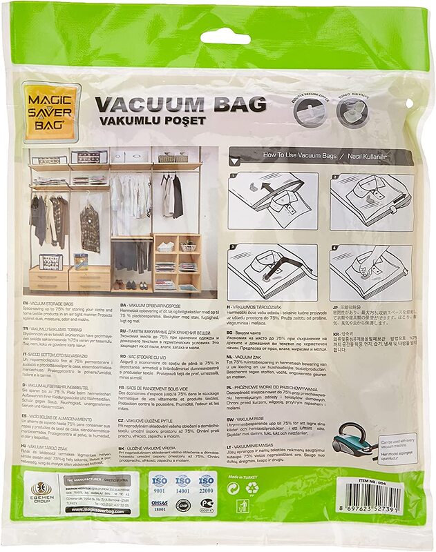 Magic Saver Vacuum Bag Jumbo Pack, Multicolour
