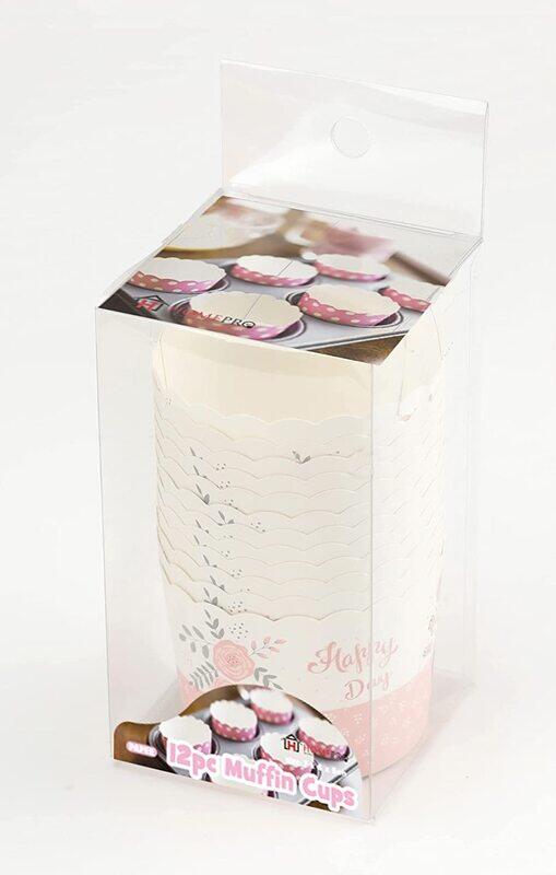 

Home Pro 12-Piece Baking Paper Muffin Cups, Multicolour