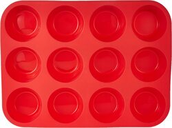 Home Pro 29.5cm Silicone Cake Mold, Red