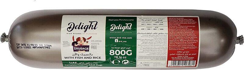 

Delight Sausage with Fish & Rice for Dogs, 800g