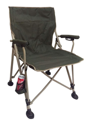 Home Pro Folding Camping/Beach/Garden Chair, Green/White