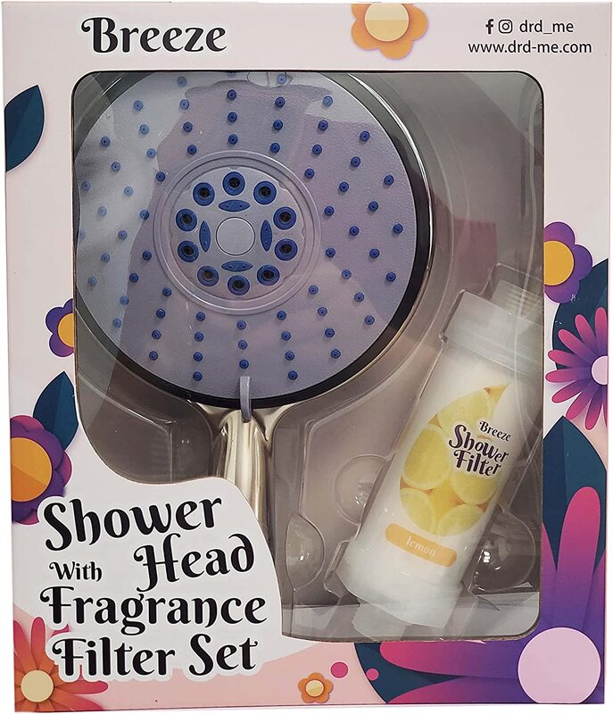 Home Pro Breeze Shower Head with Lemon Fragrance Bath Filter, 2996, Multicolour