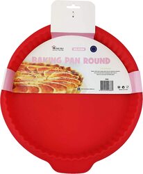 Home Pro 31.5cm Silicone Cake Mold, Red