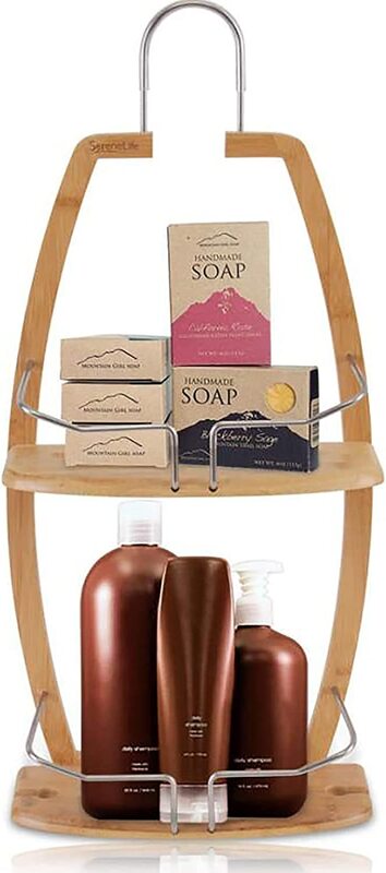 Home Pro Wall Organizer Shower Caddy, Brown