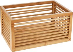 Home Pro Bamboo Storage Box, Brown
