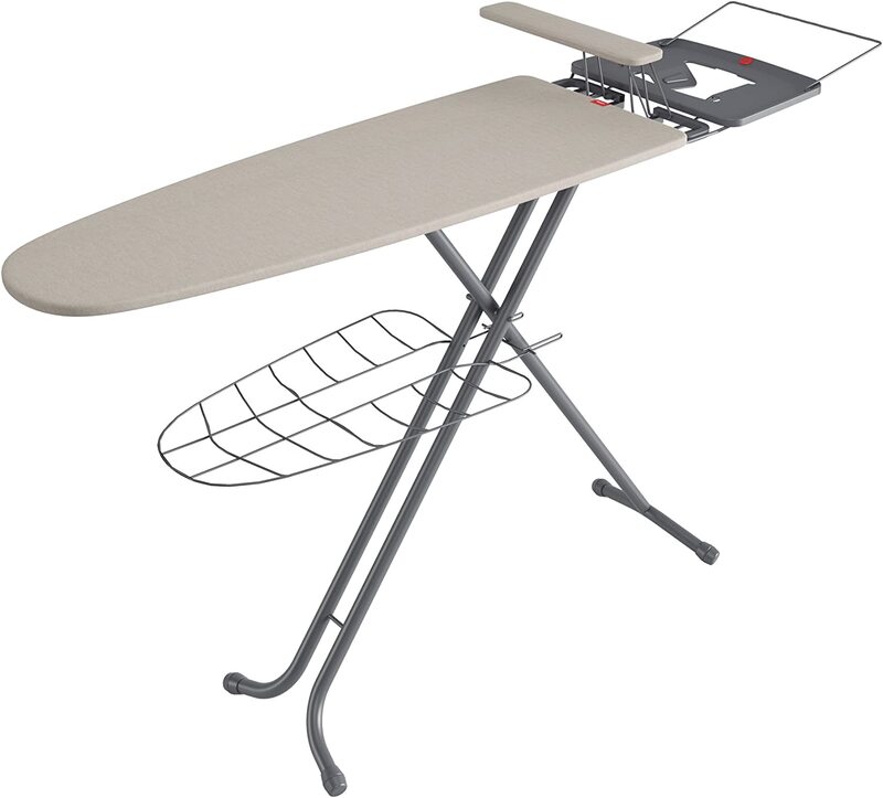 Rayen Ironing Board with Adjustable Iron Rest, Beige