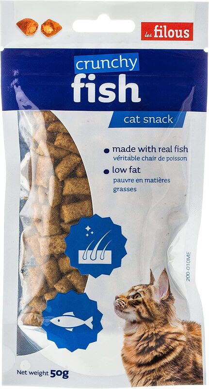 Les Filous Crunchy Deep Sea Fish for Cats, 50g