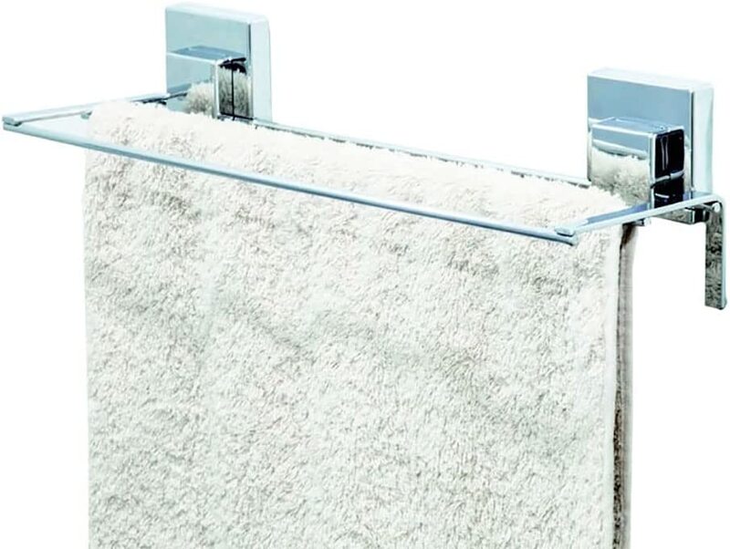 Home Pro Smartloc Towel Rack, Silver