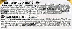 Plaisir Bio Terrine with Trout for Cats, 100g
