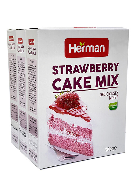 

Herman Strawberry Cake Mix Combo, 3 x 500g