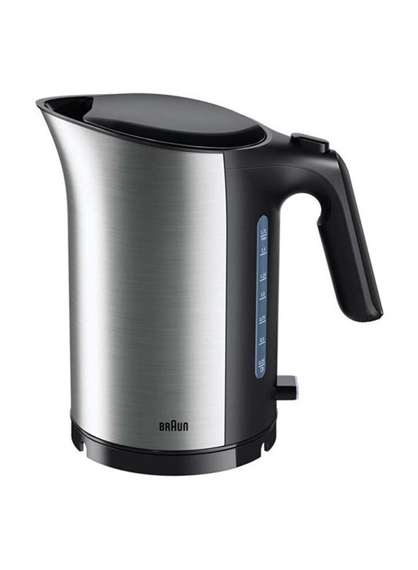 Braun IDCollection 1.7L Electric Stainless Steel Kettle, 3000W, WK 5110 BK, Black