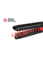 Valera Swiss'X Pulsecare Digital Hair Straightener, MOD. 101.20/I, Black/Red