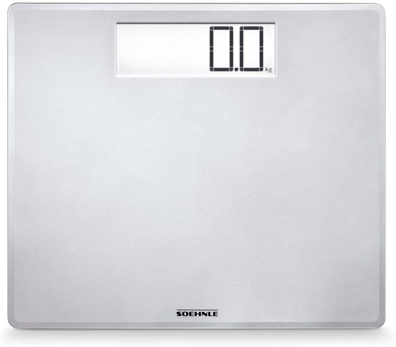 Soehnle Style Sense Safe Electronic Bathroom Scale, 200 Scale, 63866, Silver