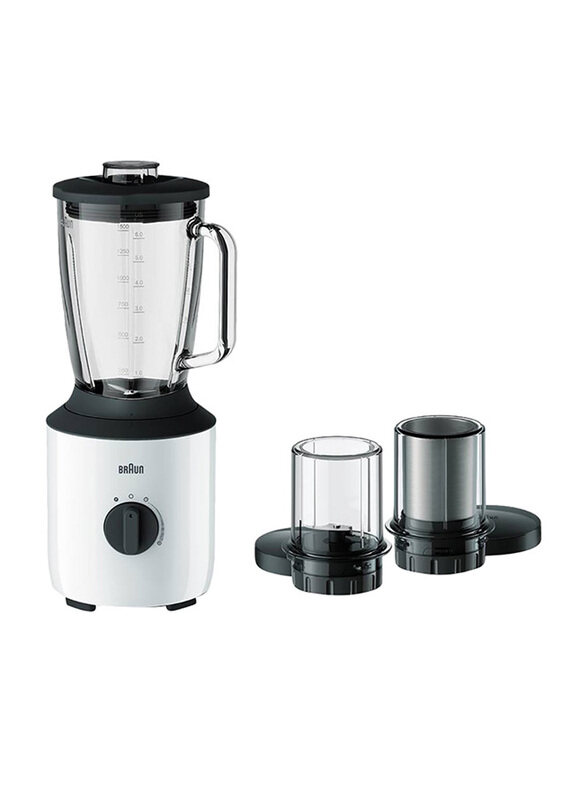 

Braun 1.5L Power Blend Glass Jug Blender, 800W, JB 3173, Multicolour