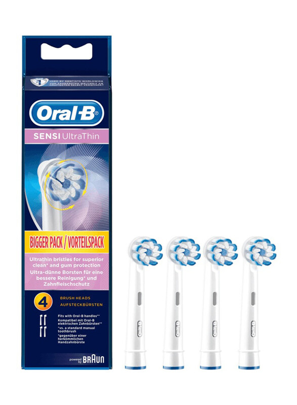 

Oral B Sensi Clean Electric Toothbrush Replacement Heads, EB 60-4, White, 2 Pieces