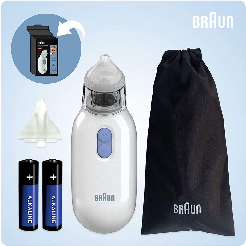 Braun Electric Nasal Aspirator-1 for Babies, BNA100EU, White