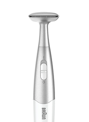 Braun Silk-epil FG1100 Silk Finish 3-in-1 Bikini Styler Trimmer Epilator with 4 Attachments, 5 Pieces, Silver/White