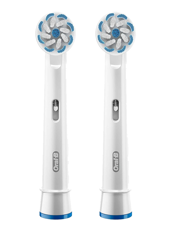 Oral B Sensi Clean Electric Toothbrush Replacement Heads, EB 60-4, White, 2 Pieces