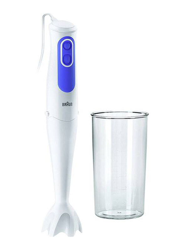 

Braun MultiQuick 3 Hand Blender, 700W, Plastic Shaft, MQ 3000 Smoothie, White/Blue