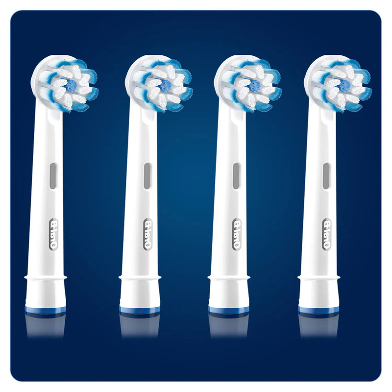 Oral B Sensi Clean Electric Toothbrush Replacement Heads, EB 60-4, White, 2 Pieces