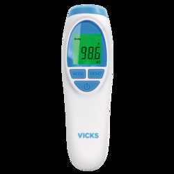Vicks Forehead Thermometer with No Touch Technology, VNT200, White