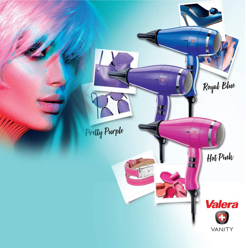 Valera Vanity Performance Hair Dryer, Hot Pink