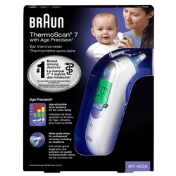 Braun ThermoScan 7 with Age Precision, IRT6520, White