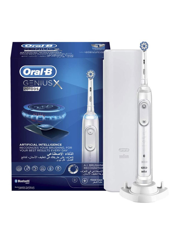 Oral B GeniusX 20100S Electric Toothbrush, White