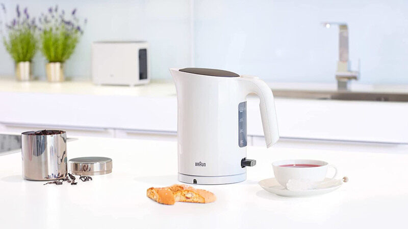 Braun 1.7L Breakfast Water Kettle, 2200W, WK1100, White