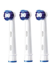 Oral B EB 20-3 Precision Clean Flexi Soft Replacement Toothbrush Brush Heads, White, 3 Pieces