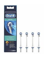 Oral B ED 17-4 Oxyjet Replacement Toothbrush Nozzle Tips, White, 4 Pieces