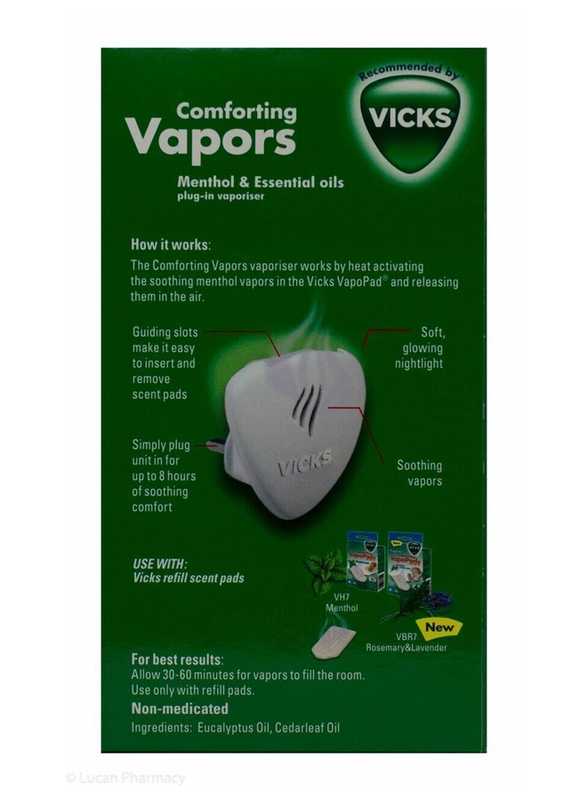 Vicks Comforting Vapors Plug In Menthol Vaporiser, VH1700EUK