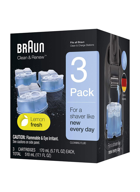 Braun CCR 3 Clean Renew & Refresh Cartridge, Blue, 3 Pieces