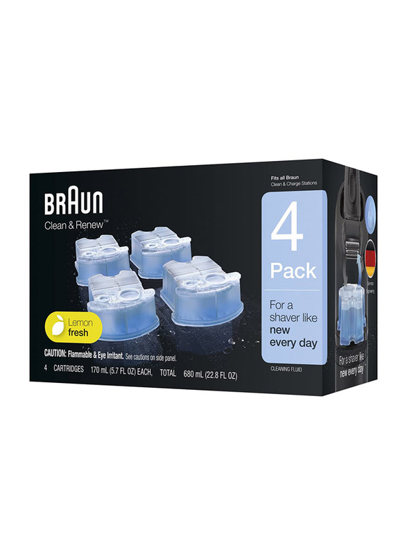 Braun CCR 4 Clean Renew & Refresh Cartridge, Blue, 4 Pieces