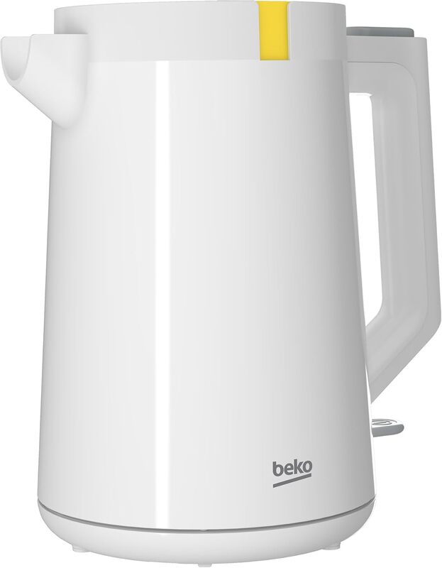 Beko Electric Kettle 1.7L, 2200W, LED warning, Heat storage function, Dry-boil Protection, 360 degree rotating base, Water level indicator, Auto Shut-off. - WKM4215W