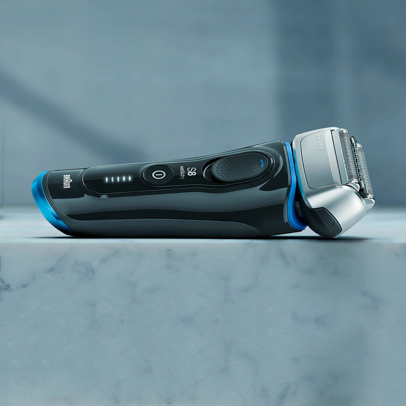 Braun Series 8 Electric Shaver, 8325S, Black/Blue