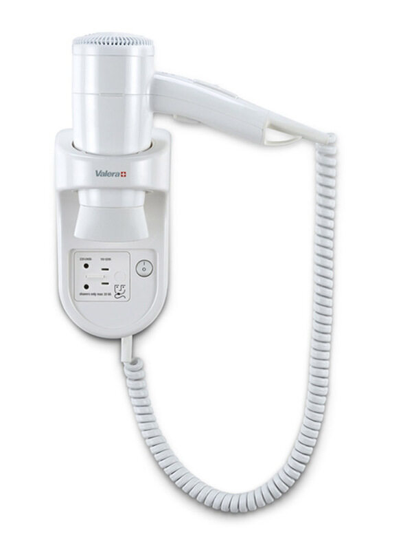 

Valera Premium Smart Wall Mounted Hair Dryer with Holder & Shaver Socket, White