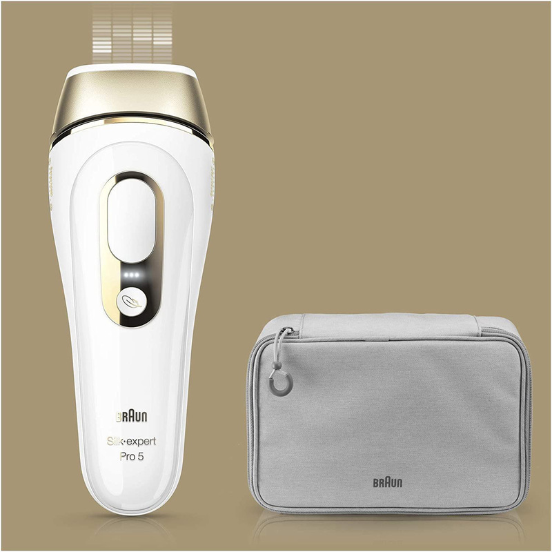 Braun Silk-expert Pro 5 PL 5014 IPL Hair Removal System with 2 Extras, White, 3 Pieces