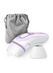 Braun Silk-expert Pro 5 PL 3111 IPL Hair Removal System with 3 Extras, White/Purple, 4 Pieces